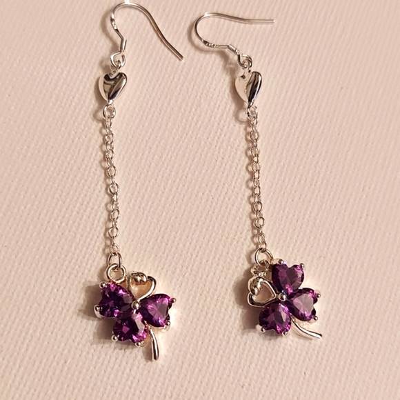 Gorgeous sterling silver drop earrings - Picture 3 of 8